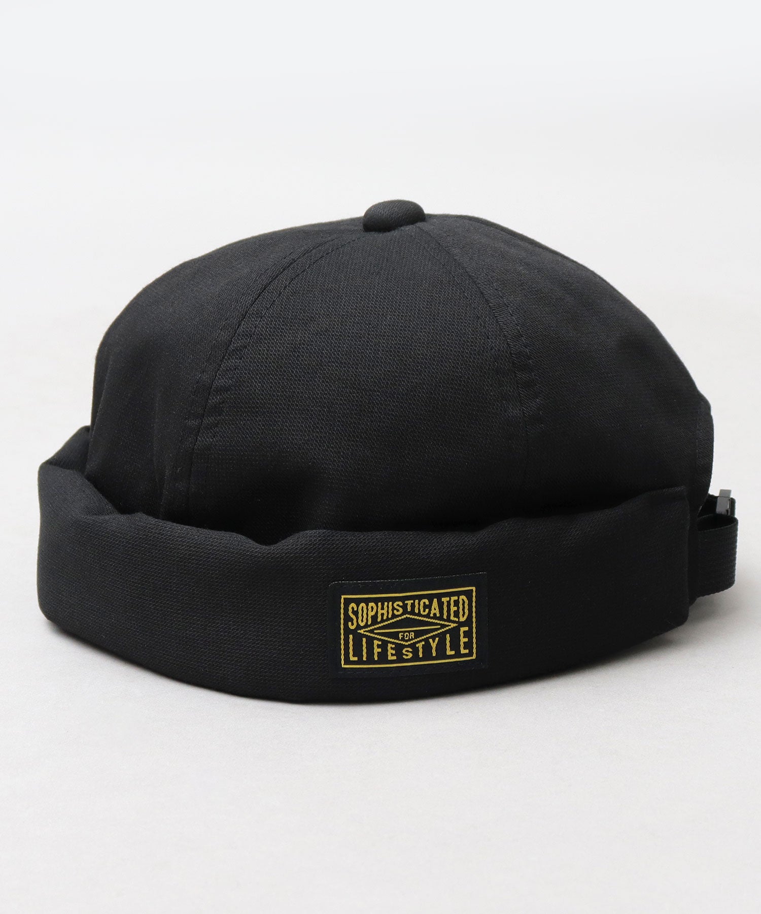 ベーシックエンチ Basiquenti ブラックタグ フィッシャーマンキャップ ロールキャップ 帽子 メンズ カジュアル シンプル (ベージュ) ベージュ