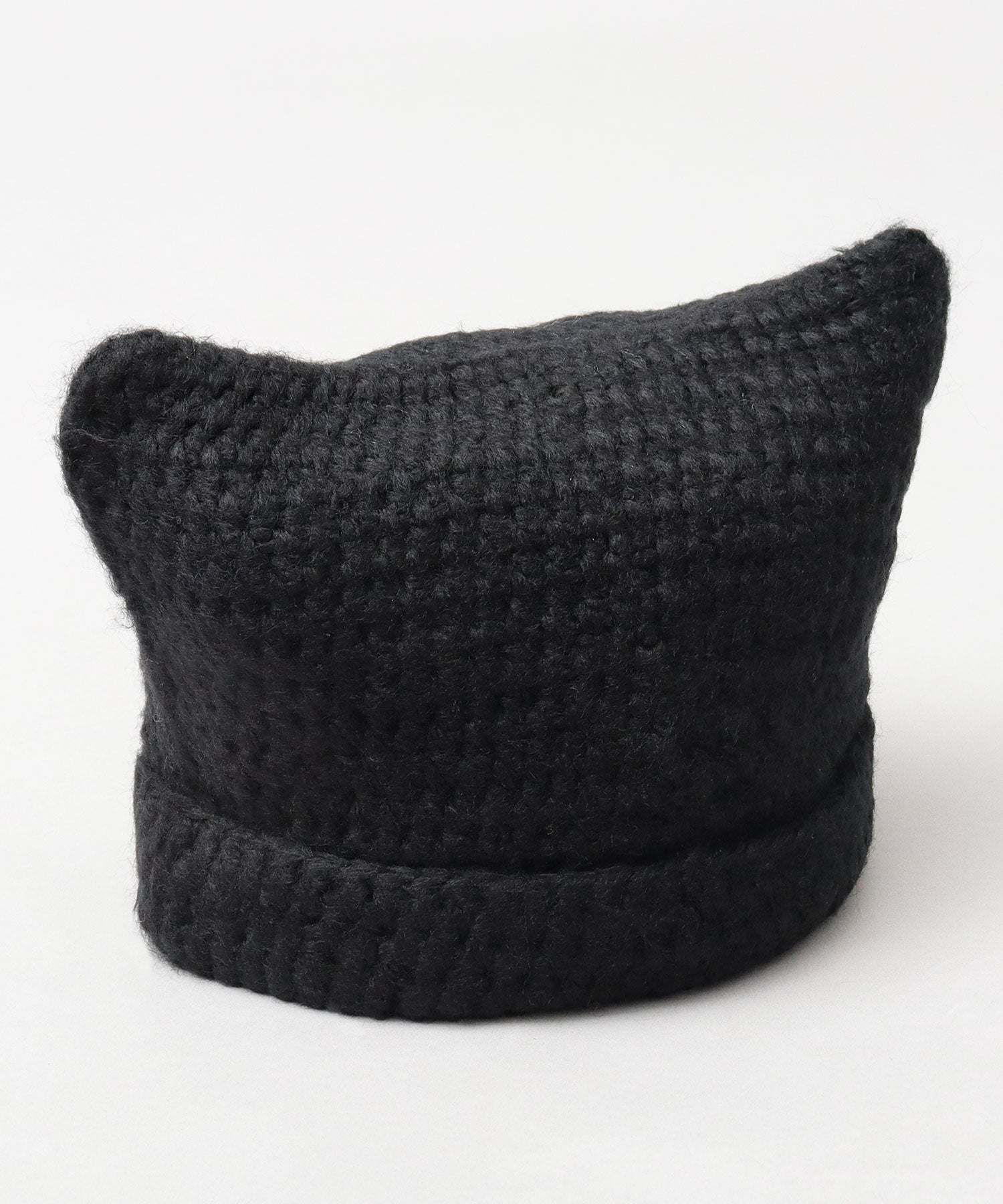ベーシックエンチ Basiquenti 猫耳 ニットキャップ