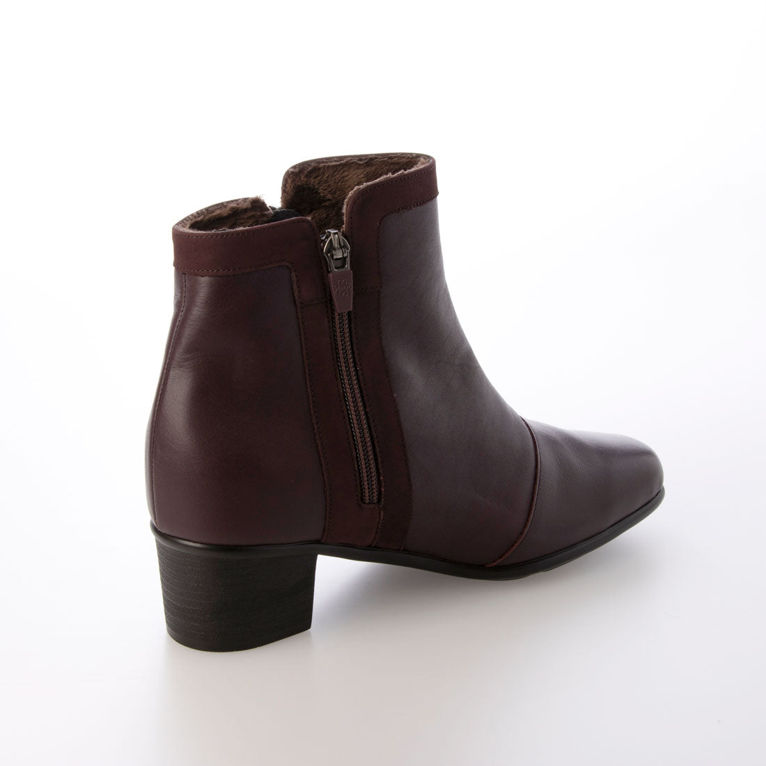 ビューフォート BeauFort スクエアトゥブーツ (ワインコンビ) ワインコンビ