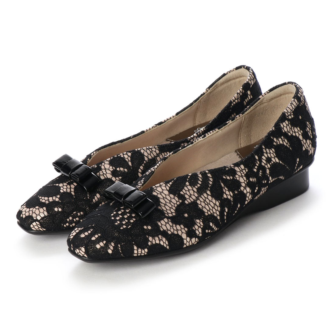 ビューフォート BeauFort スタイリッシュコンフォートシューズ,レースブラック