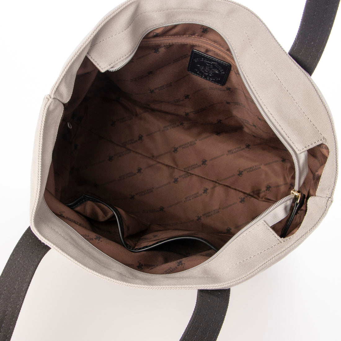 ビバリーヒルズポロクラブ BEVERLY HILLS POLO CLUB トートバッグ レディース 通勤 通学 A4収納 大きめ 帆布 お出かけ 大人可愛い 刺繍 キャンバストートバッグL 肩掛け対応 バッグ BHPC ブランドバッグPN15245301BB (ブラック) ブラック
