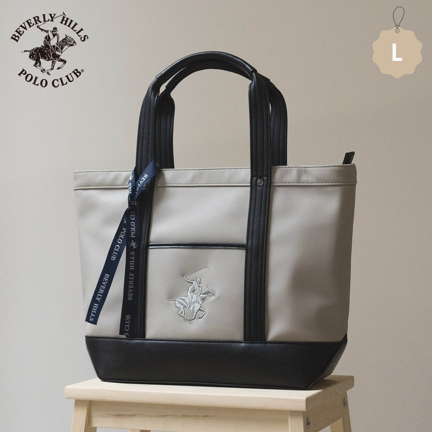 Beverly Hills Polo Club Tote Bag for Women A4 Compatible Large PU Faux