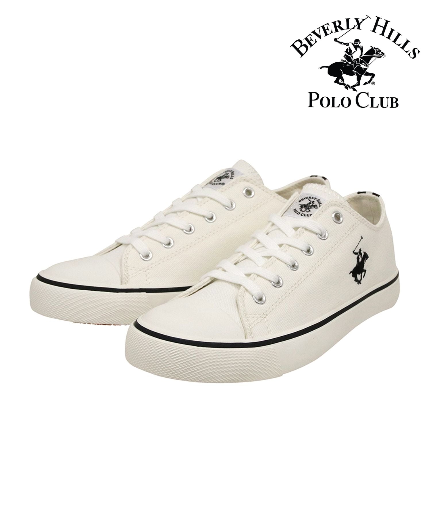 ビバリーヒルズポロクラブ BEVERLY HILLS POLO CLUB BHPC キャンバス スニーカー BEVERLY HILLS POLO CLUB (ホワイト) ホワイト