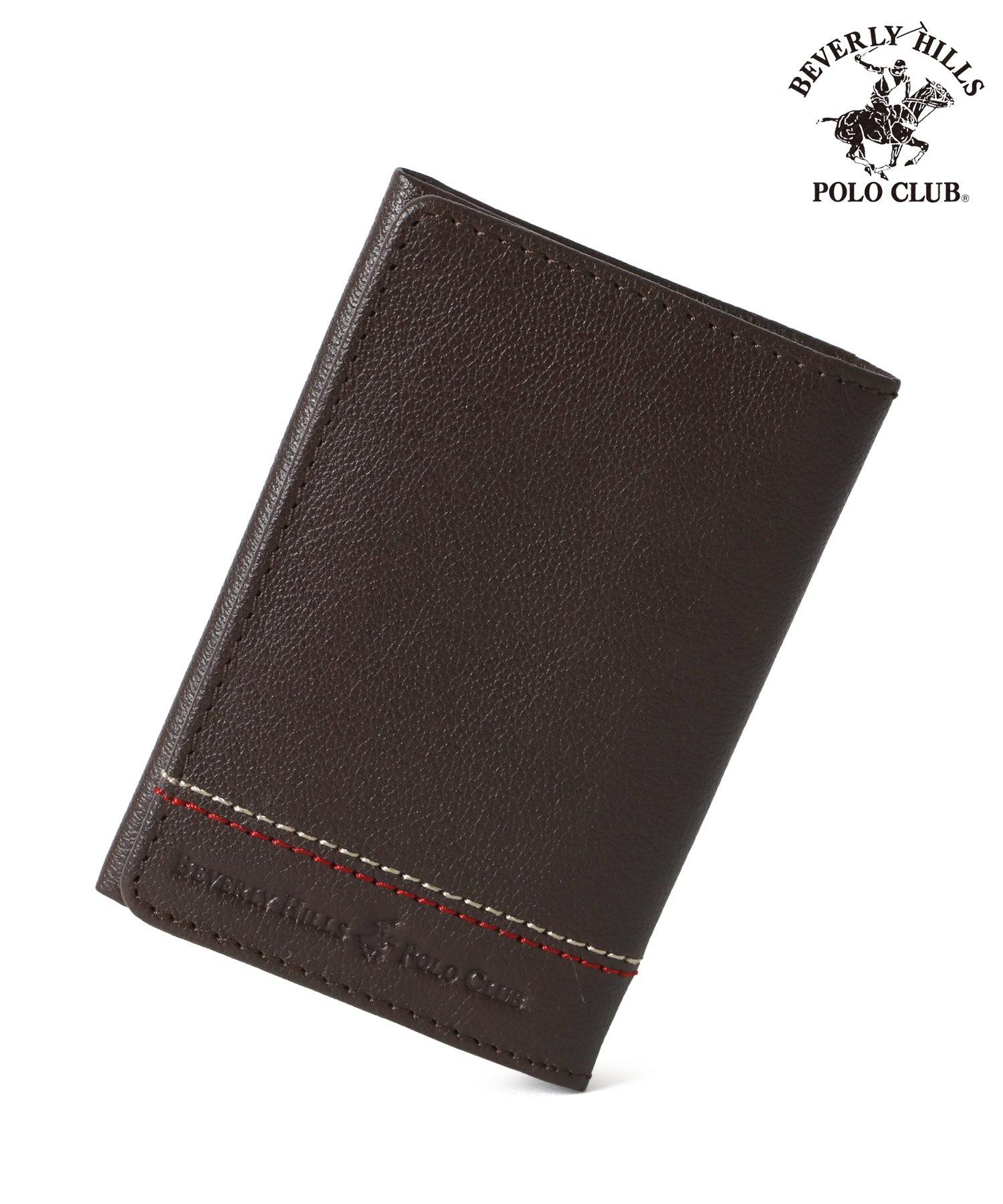 ビバリーヒルズポロクラブ BEVERLY HILLS POLO CLUB BHPCテックス名刺入 (ダークブラウン) ダークブラウン