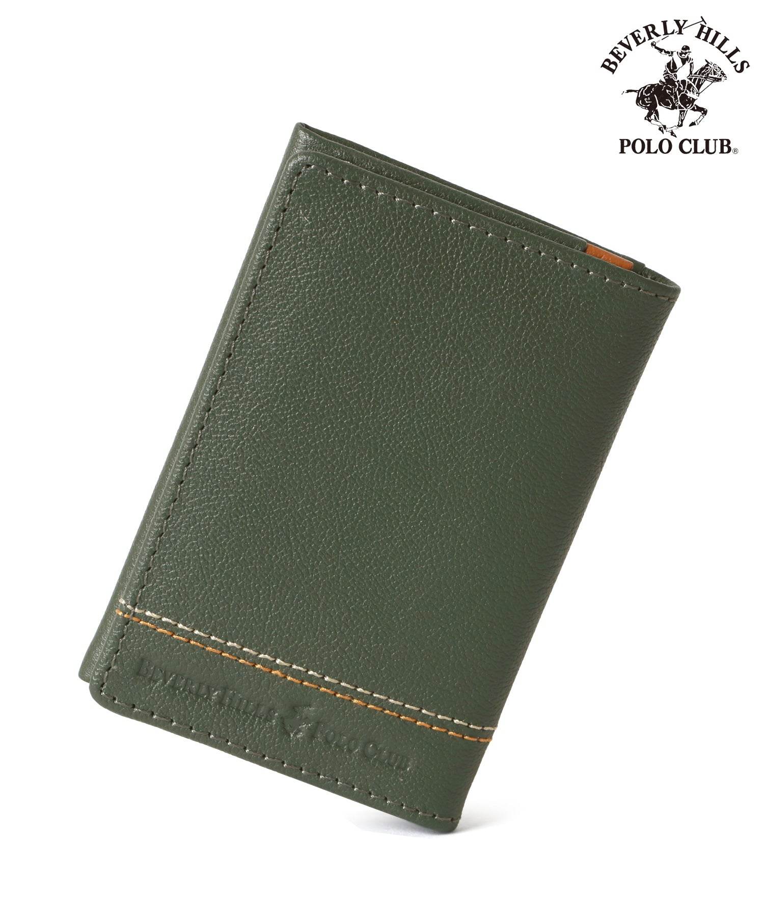 ビバリーヒルズポロクラブ BEVERLY HILLS POLO CLUB BHPCテックス名刺入 (グリーン) グリーン
