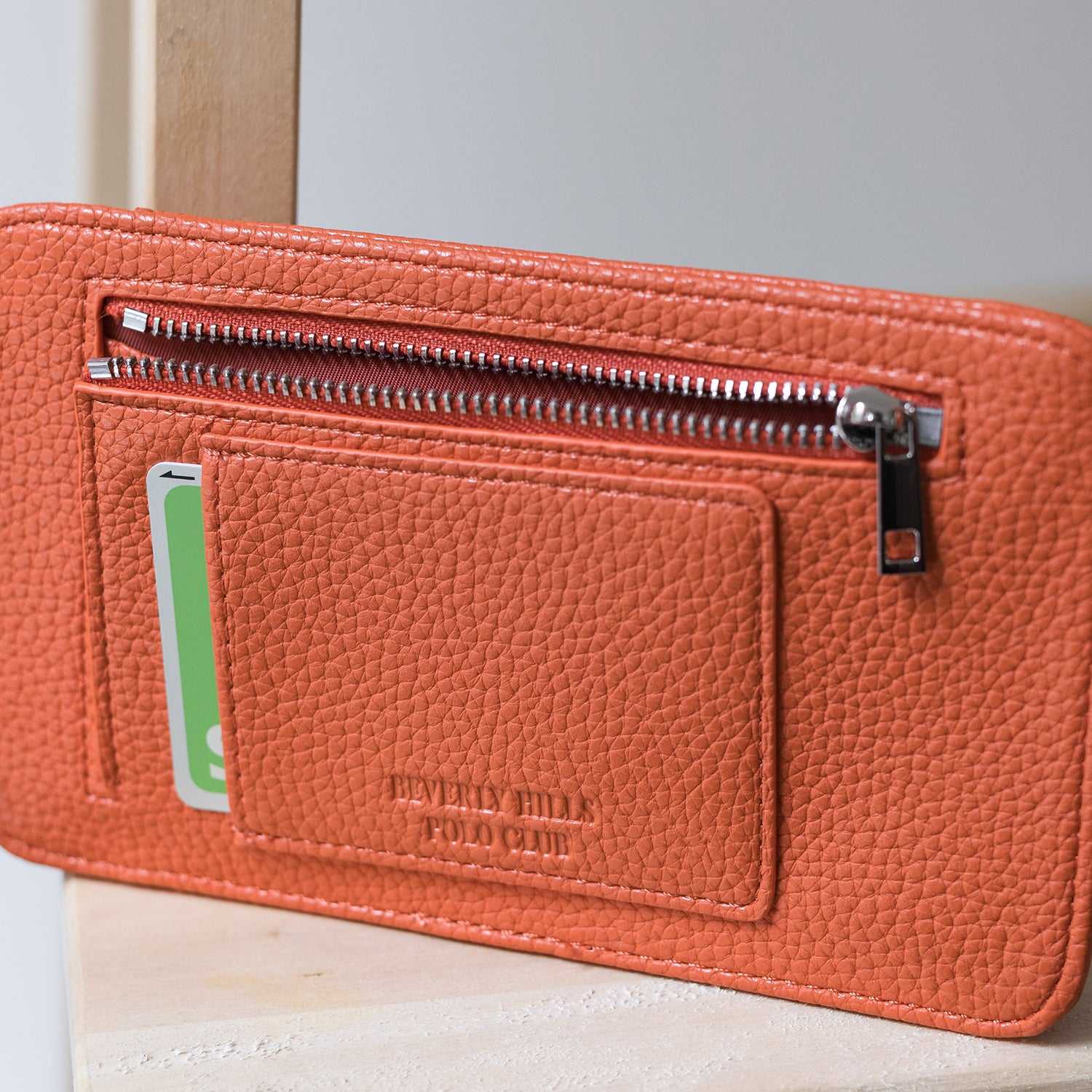 ビバリーヒルズポロクラブ BEVERLY HILLS POLO CLUB スマホポーチ ショルダー ミニバッグ 小さめ 軽量 カード収納 小銭入れ 刺繍ロゴ BHPC BEVERLY HILLS POLO CLUB PN27098006BB (クロムオレンジ) クロムオレンジ