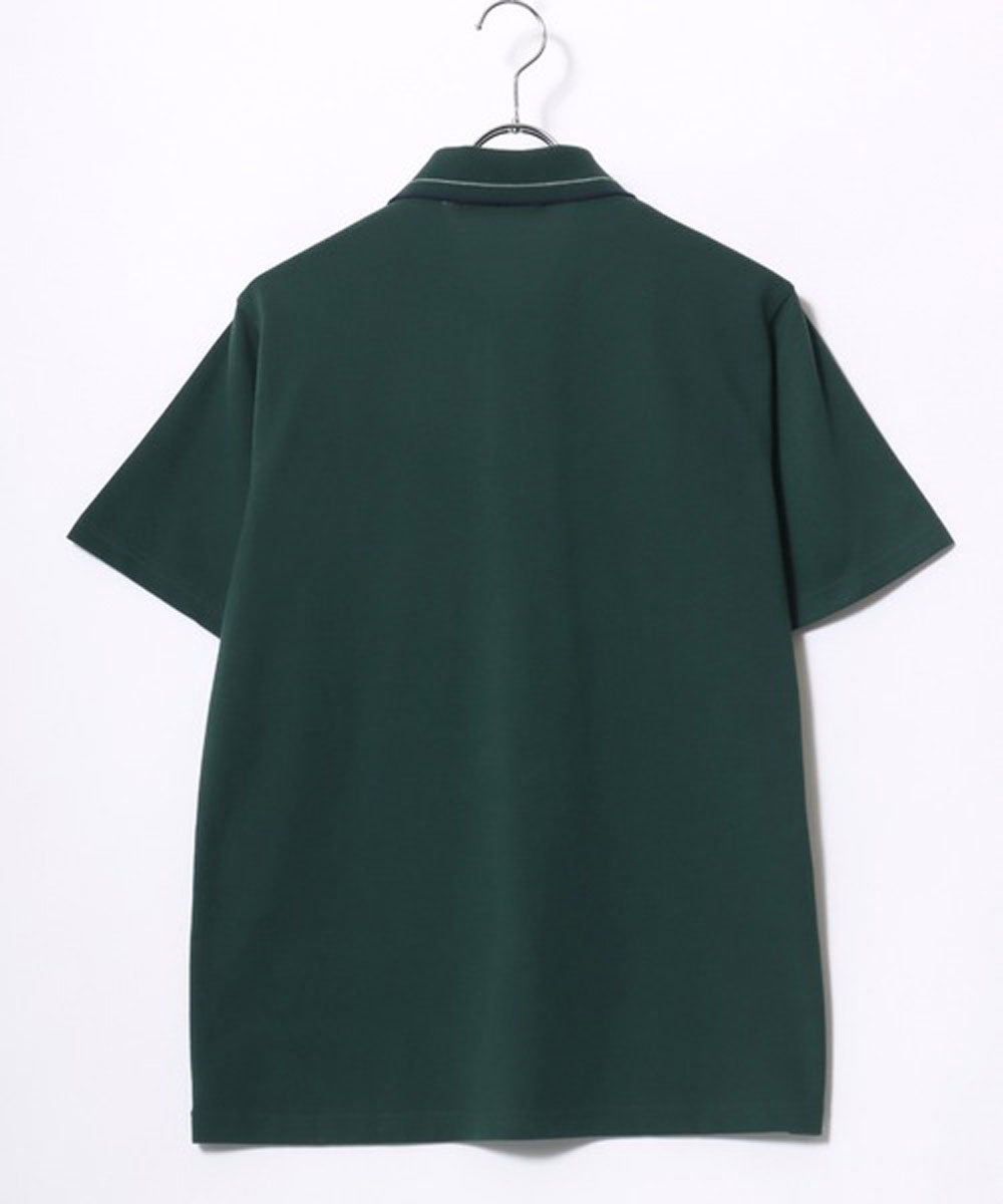 ビバリーヒルズポロクラブ BEVERLY HILLS POLO CLUB 襟リブライン ワンポイントロゴ刺繍 無地 ポロシャツ レディース メンズ (ネイビー) ネイビー