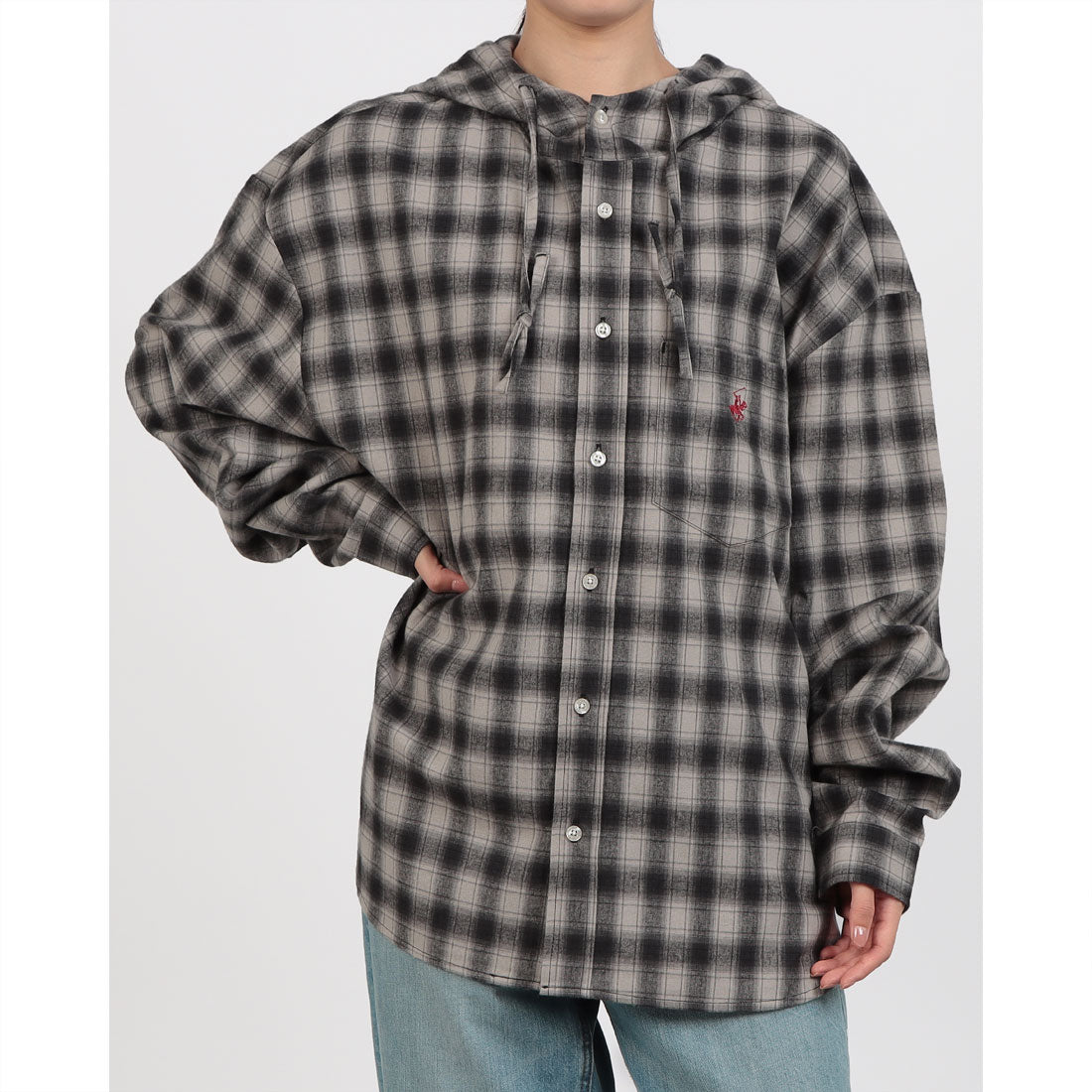 ビバリーヒルズポロクラブ BEVERLY HILLS POLO CLUB BEVERLY HILLS POLO CLUB ネルシャツ パーカー BHPC (グレー) グレー