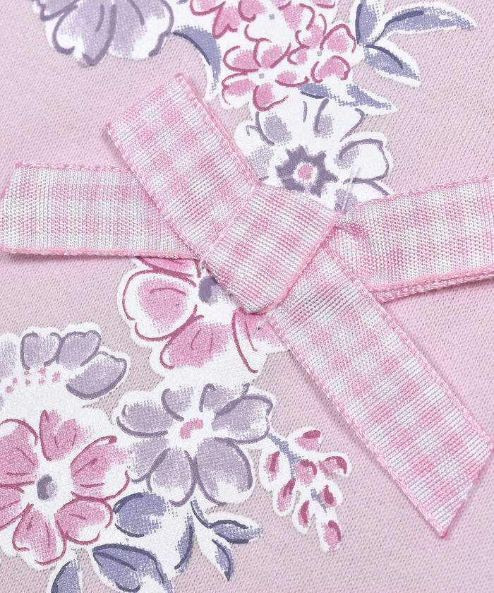 BeBe Flower Wreath Puff Sleeve T-Shirt