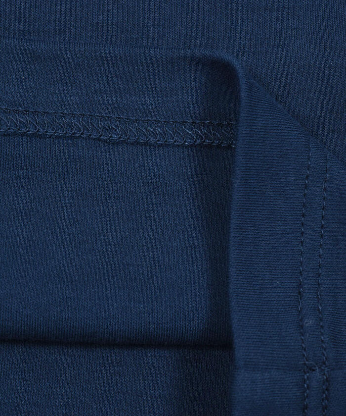 ベベ BeBe スカラップ袖ロゴリボンスムースTシャツ