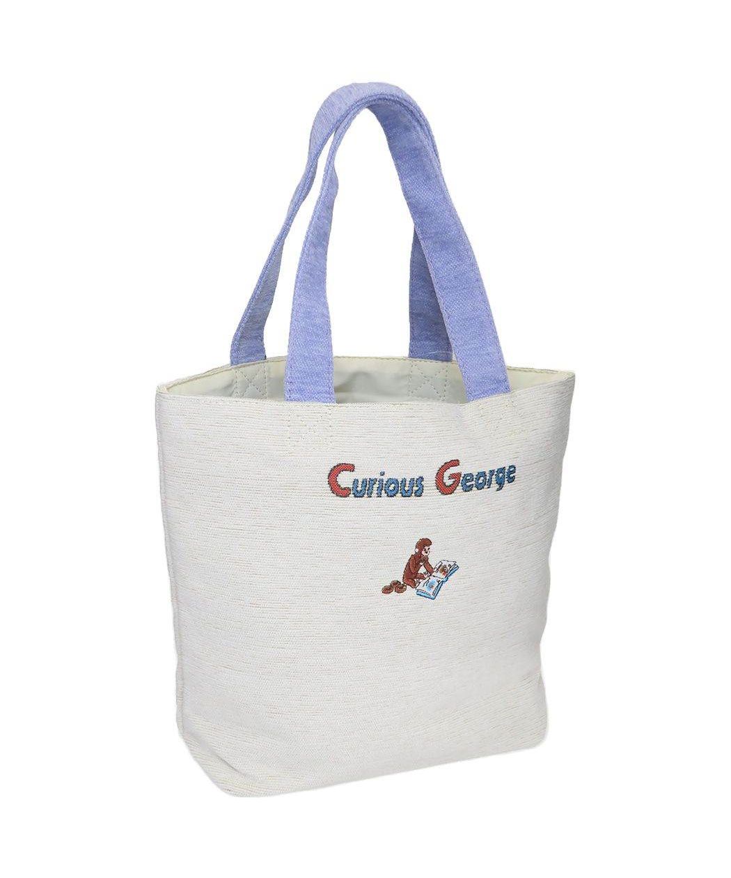 シネマコレクション cinemacollection おさるのジョージ ランチバッグ ランチトート ラーンズJ 丸眞 お弁当かばん 絵本キャラクター グッズ (メーカー指定色) メーカー指定色