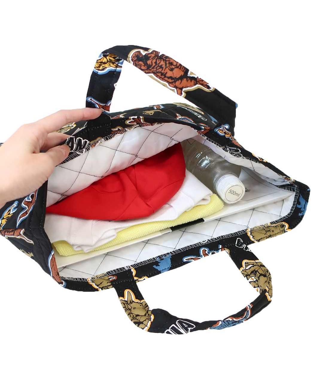 シネマコレクション cinemacollection アニア アニマルアドベンチャー レッスンバッグ キルトレッスンバッグ クロ 恐竜 マルヨシ 新入園 新入学 キャラクター グッズ (メーカー指定色) メーカー指定色