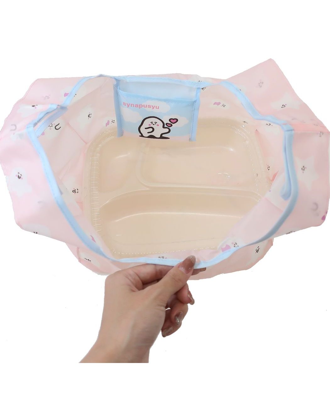 シネマコレクション cinemacollection シナぷしゅ エコバッグ ポケット付きプチエコバッグ ミント ケイカンパニー ショッピングバッグ キャラクター グッズ (メーカー指定色) メーカー指定色