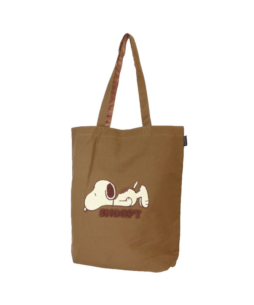 シネマコレクション cinemacollection スヌーピー トートバッグ スクエアトート サガラキャンバス モカ ピーナッツ ナカジマ 手提げかばん キャラクター グッズ (メーカー指定色) メーカー指定色