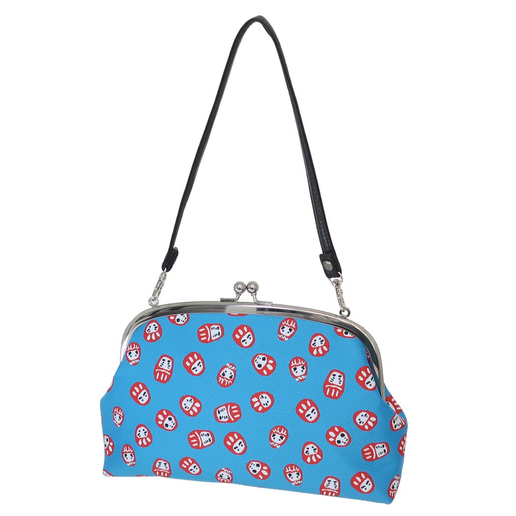 シネマコレクション cinemacollection ミニバッグ ミンゲイオリテモチガマ 民芸手持ちがま ダルマ アミナコレクション がま口 手持ちかばん 和柄 グッズ (メーカー指定色) メーカー指定色