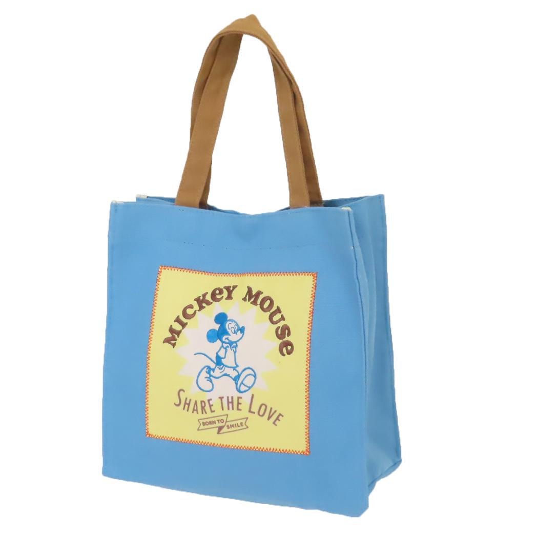 シネマコレクション cinemacollection ミッキーマウス トートバッグ スクエアバッグ アクティブライク ディズニー 丸眞 ランチバッグ 手提げかばん キャラクター グッズ (メーカー指定色) メーカー指定色