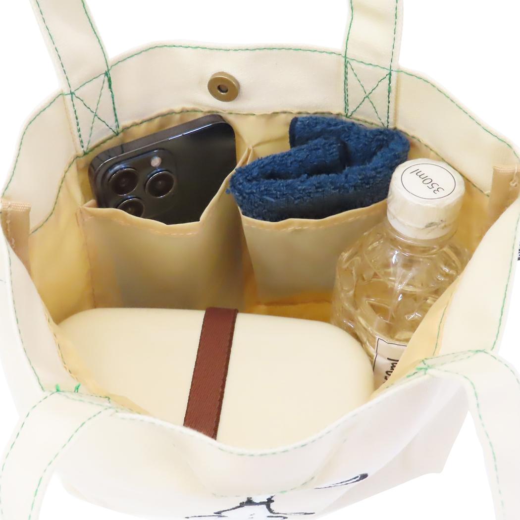 シネマコレクション cinemacollection スヌーピー ランチバッグ サガラキャンバス ミニトート 立ち ピーナッツ ナカジマ サガラ刺繍 ランチトート お弁当かばん キャラクター グッズ (メーカー指定色) メーカー指定色