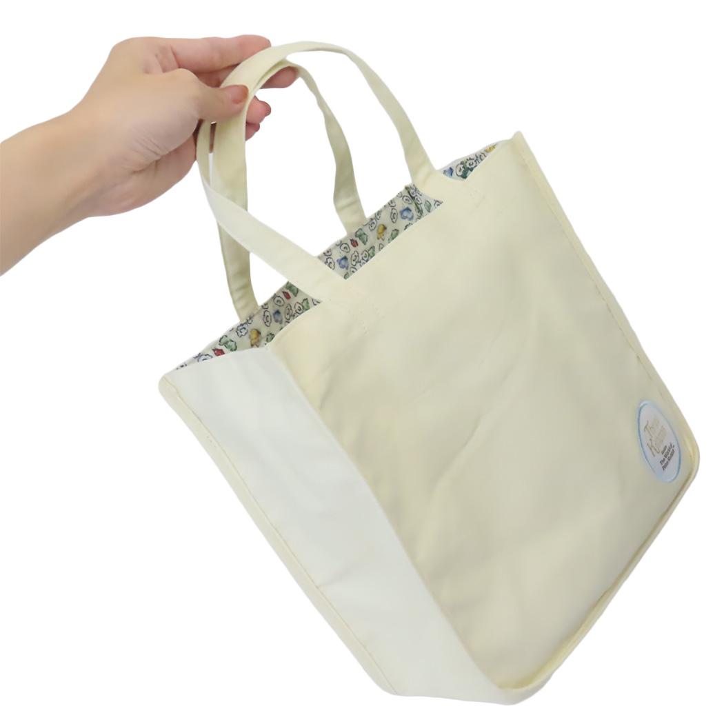シネマコレクション cinemacollection ピーターラビット ランチトート ミニバッグ シンプルフラワーイエロー 丸眞 ミニトート お弁当かばん 絵本キャラクター グッズ (メーカー指定色) メーカー指定色