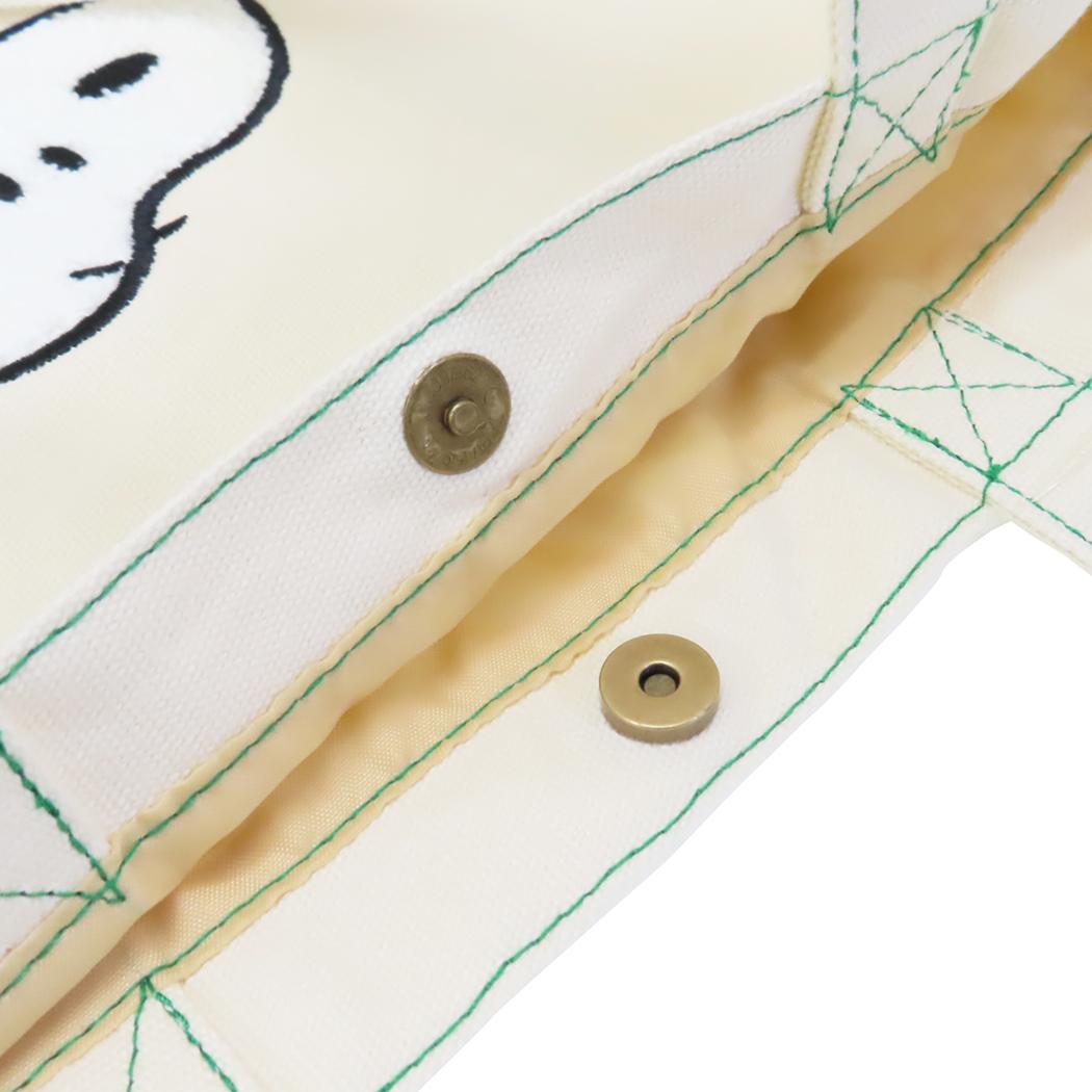 シネマコレクション cinemacollection スヌーピー トートバッグ サガラキャンバス スクエアトート 立ち ピーナッツ ナカジマ サガラ刺繍 手提げかばん キャラクター グッズ (メーカー指定色) メーカー指定色