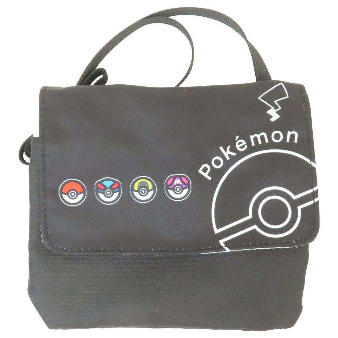 シネマコレクション cinemacollection ポケットモンスター クリップポケット クリップポケットショルダー付き クロ モンスターボール ポケモン マルヨシ 子ども用ポーチ キッズポーチ キャラクター グッズ ブラック