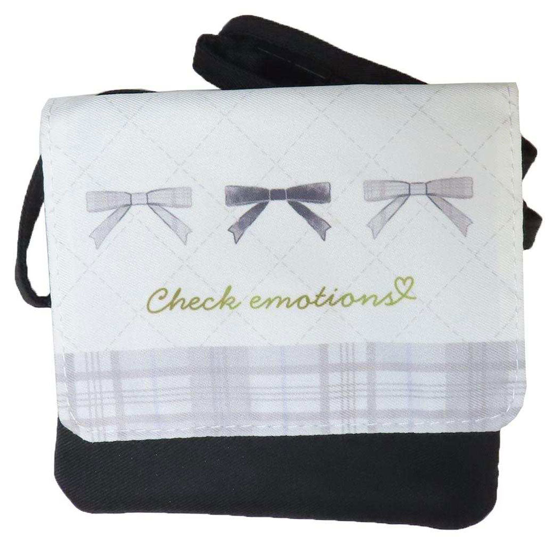 シネマコレクション cinemacollection クリップポケット ショルダーひもつきどこでもポッケ チェックエモーションズ カミオジャパン クリップポーチ 移動ポケット キッズポシェット 女の子 グッズ 他