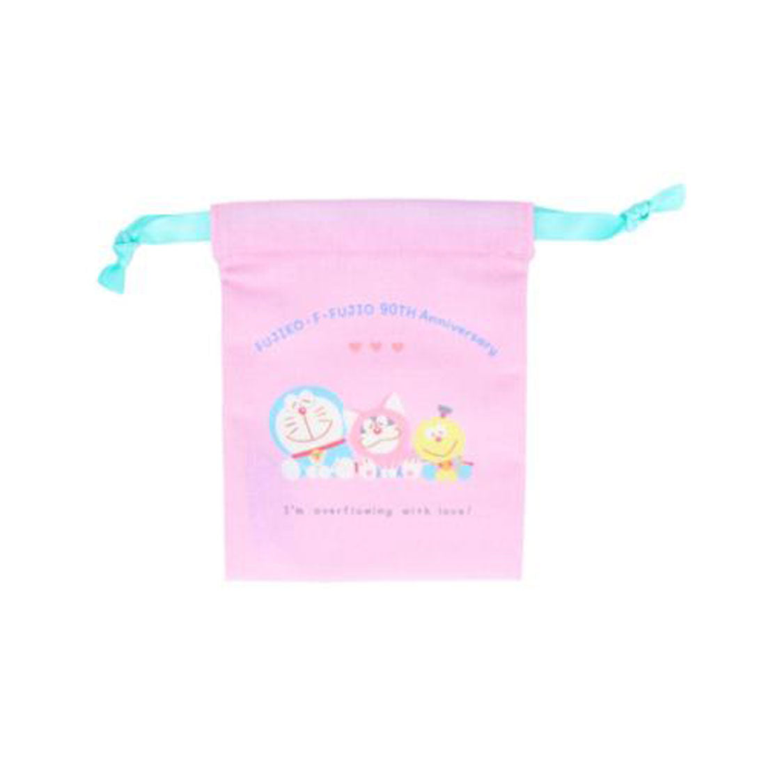 シネマコレクション cinemacollection 藤子F不二雄 巾着袋 ミニ巾着 おそろいポーズ 並び サンスター文具 豆巾着 まめきんちゃくポーチ 小物入れ キャラクター グッズ ピンク