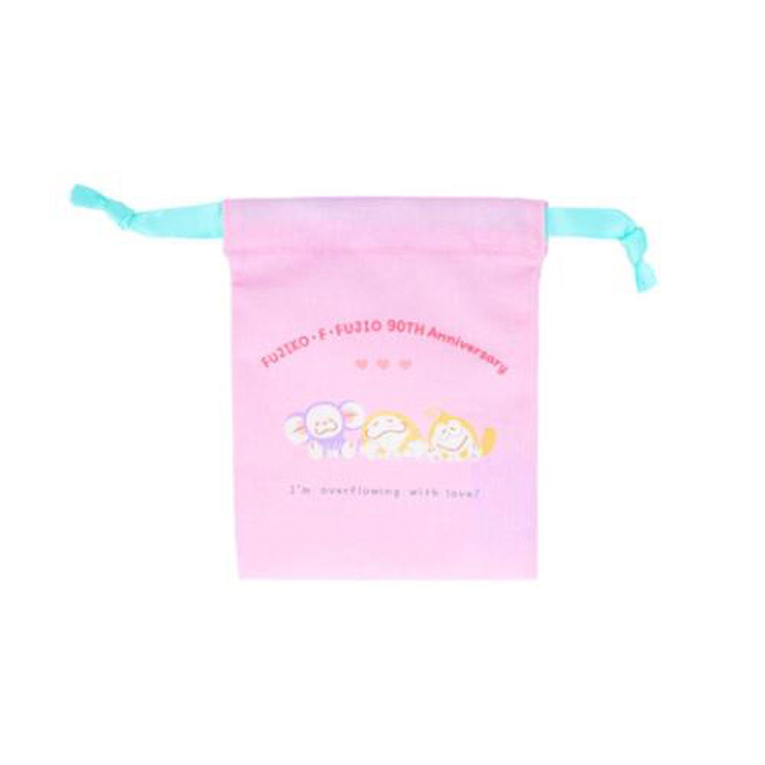 シネマコレクション cinemacollection 藤子F不二雄 巾着袋 ミニ巾着 おそろいポーズ 並び サンスター文具 豆巾着 まめきんちゃくポーチ 小物入れ キャラクター グッズ ピンク