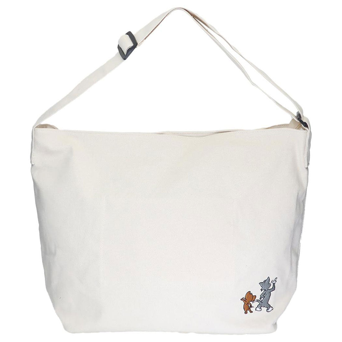 シネマコレクション cinemacollection トム&ジェリー ショルダーバッグ キャンバッグ 後ろ姿 ワーナーブラザース スモールプラネット 斜め掛けかばん キャラクター グッズ ホワイト
