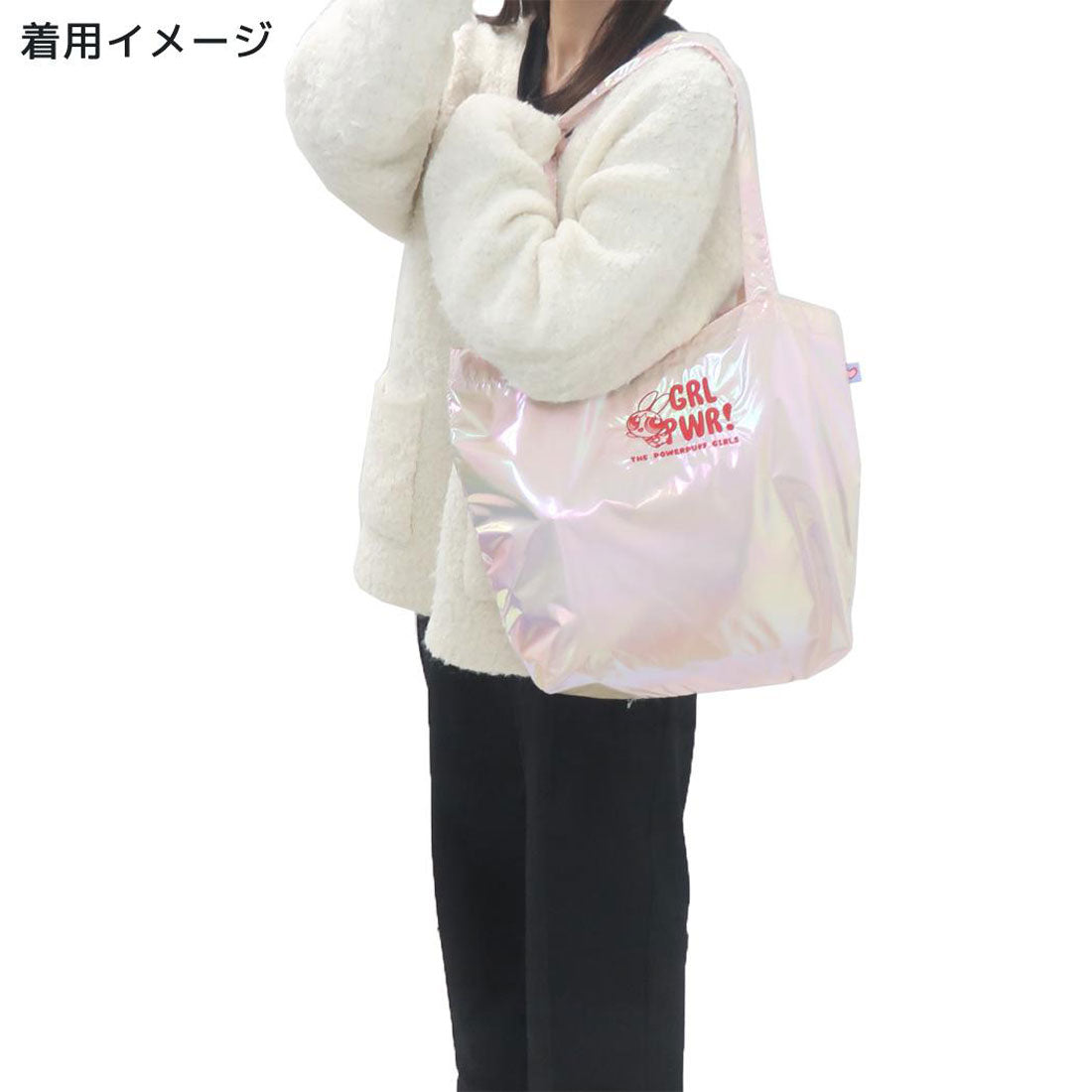 シネマコレクション cinemacollection パワーパフガールズ 手提げかばん トートバッグ バターカップ マリモクラフト 大容量 キャラクター グッズ グリーン