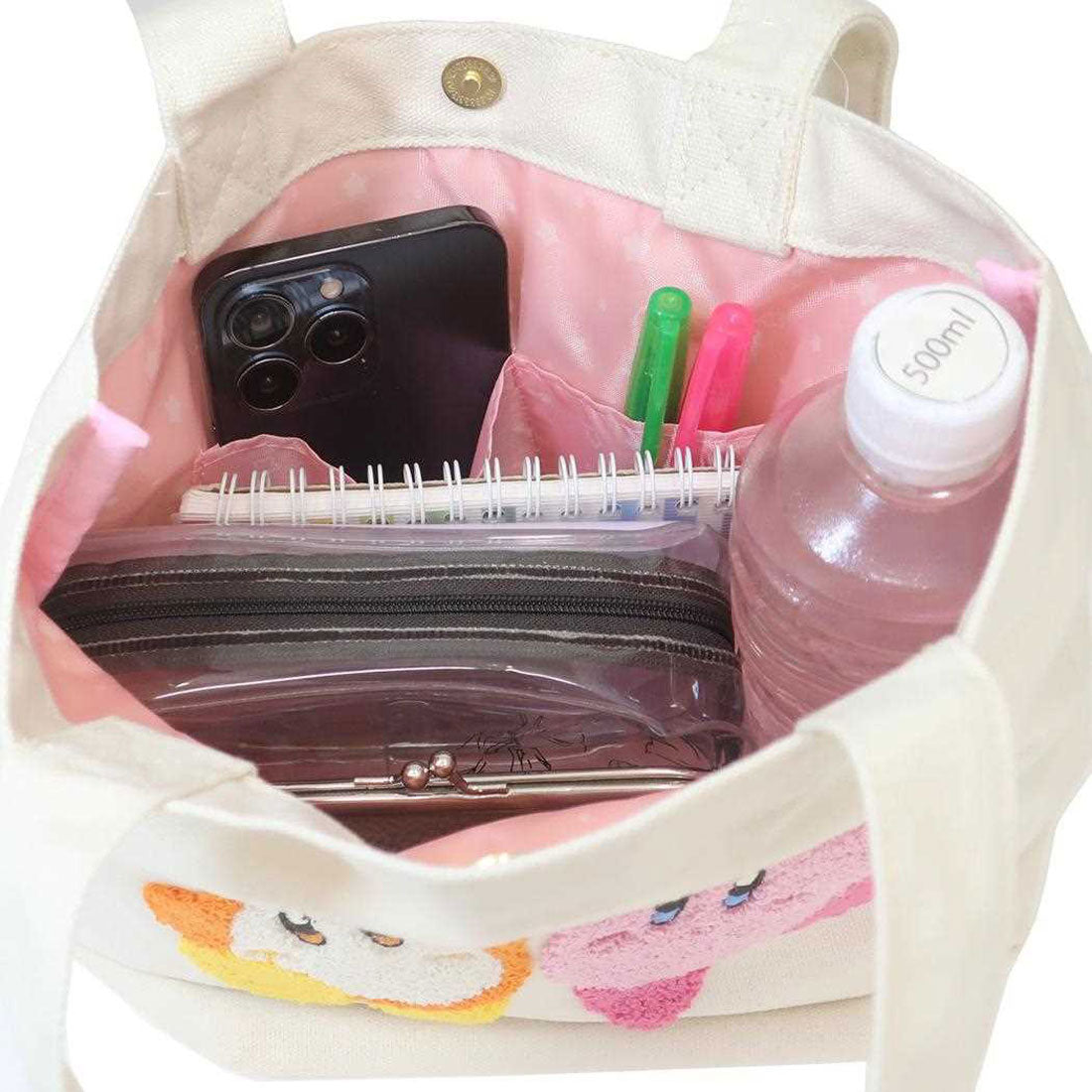 シネマコレクション cinemacollection 星のカービィ 手提げかばん ミニバッグ なかよしスター 丸眞 サブバッグ キャラクター グッズ ホワイト