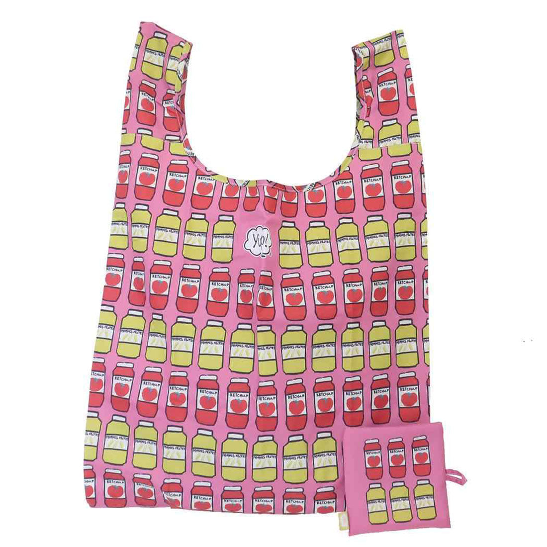 シネマコレクション cinemacollection ヤップ ショッピングバッグ エコバッグ ボトルエコ 丸眞 お買い物かばん おもしろ雑貨 グッズ ピンク