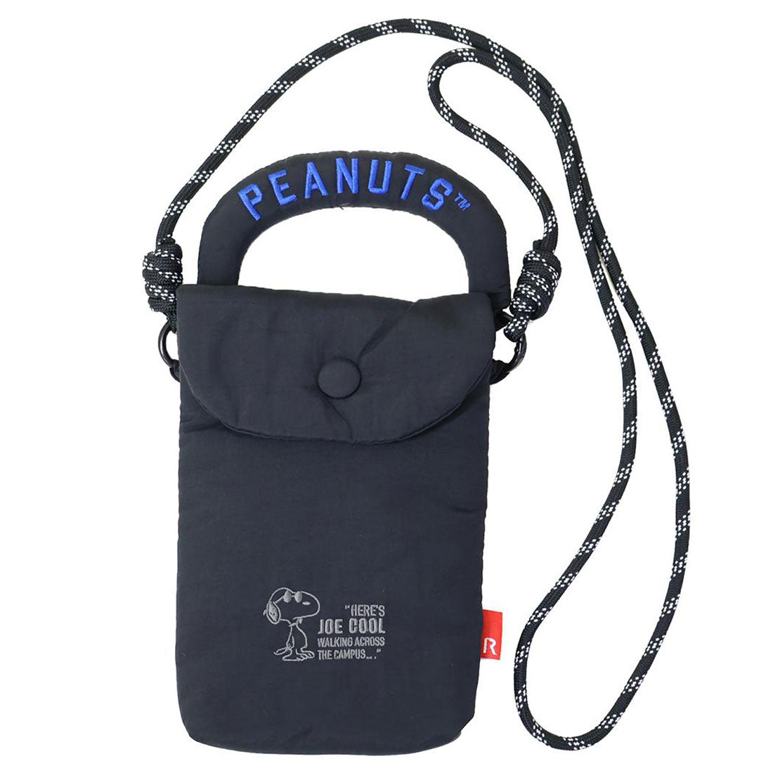 シネマコレクション cinemacollection スヌーピー ショルダーバッグ IP.BR.Padded.Peanuts-0S サコッシュ m-black ピーナッツ ルートート ミニショルダー 斜め掛けかばん キャラクター グッズ 他