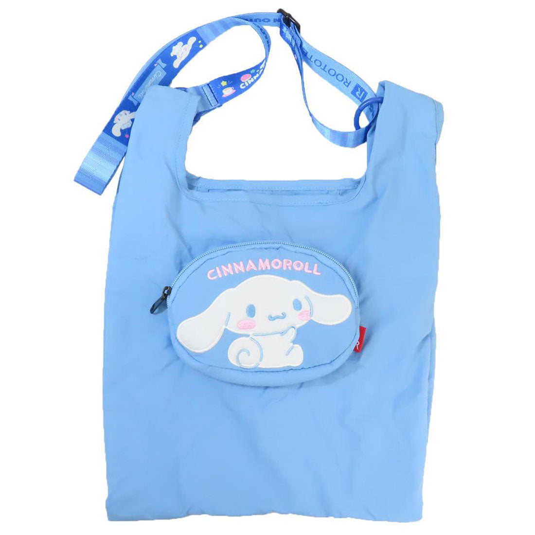 シネマコレクション cinemacollection シナモロール エコバッグ IP.RSmid.サンリオキャラクターズ A ショルダー付ショッパー サンリオ ルートート ショッピングバッグ お買い物かばん 折りたたみ キャラクター グッズ 他
