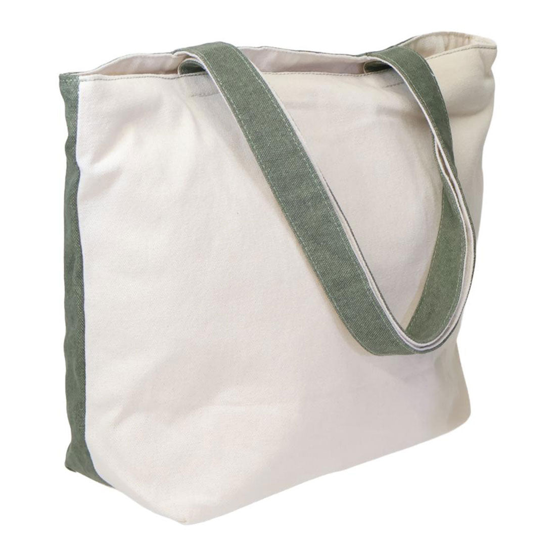 シネマコレクション cinemacollection トートバッグ ファスナー付き横型トートバッグ マツネコテレビ KA ねこ ミントイン A4サイズ対応 手提げかばん かわいい グッズ カーキ