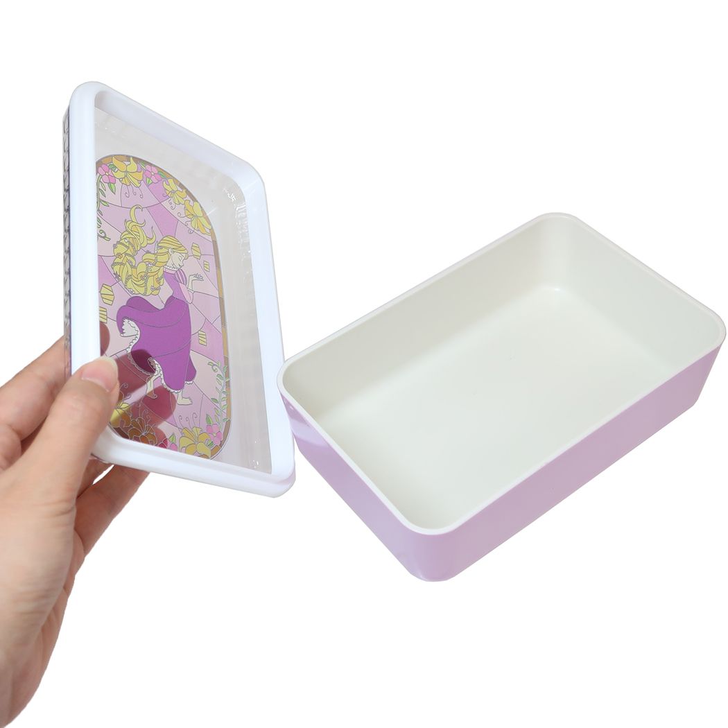 シネマコレクション cinemacollection 塔の上のラプンツェル グッズ お弁当箱 ディズニープリンセス キャラクター ステンドグラス風一段ランチBOX (メーカー指定色) メーカー指定色