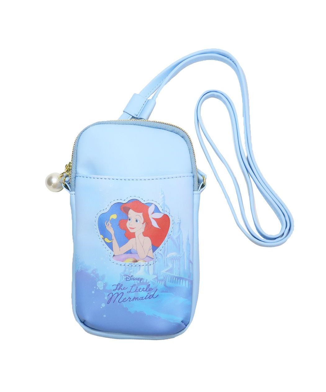 シネマコレクション cinemacollection リトルマーメイド スマホポーチ スマホショルダーポーチ アリエル BL ディズニープリンセス マリモクラフト ミニショルダー ポシェット キャラクター グッズ (メーカー指定色) メーカー指定色