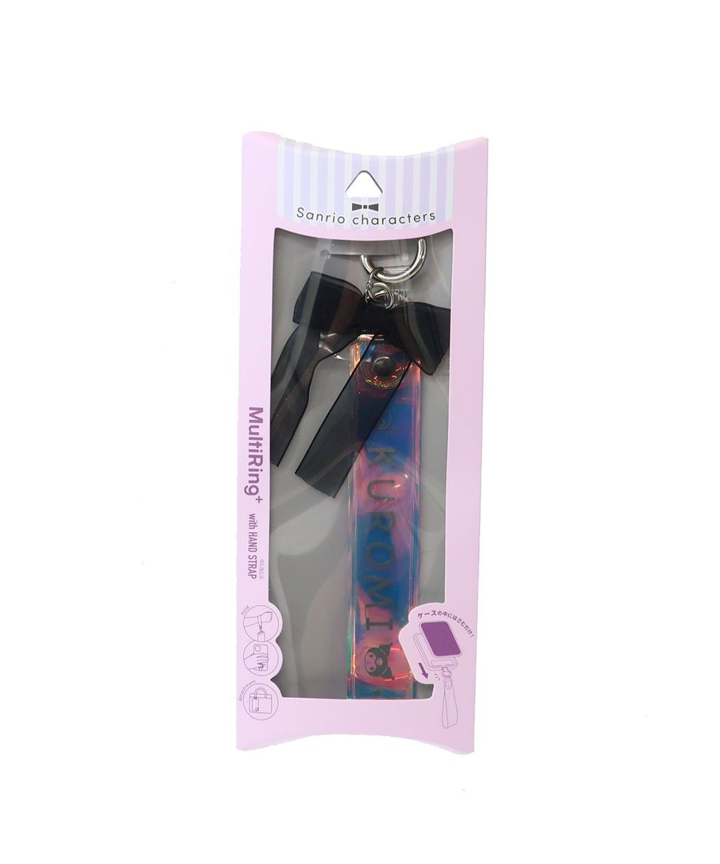 シネマコレクション cinemacollection クロミ スマホアクセ マルチリングプラスクリアハンドストラップセット サンリオ グルマンディーズ スマホリング キャラクター グッズ (メーカー指定色) メーカー指定色