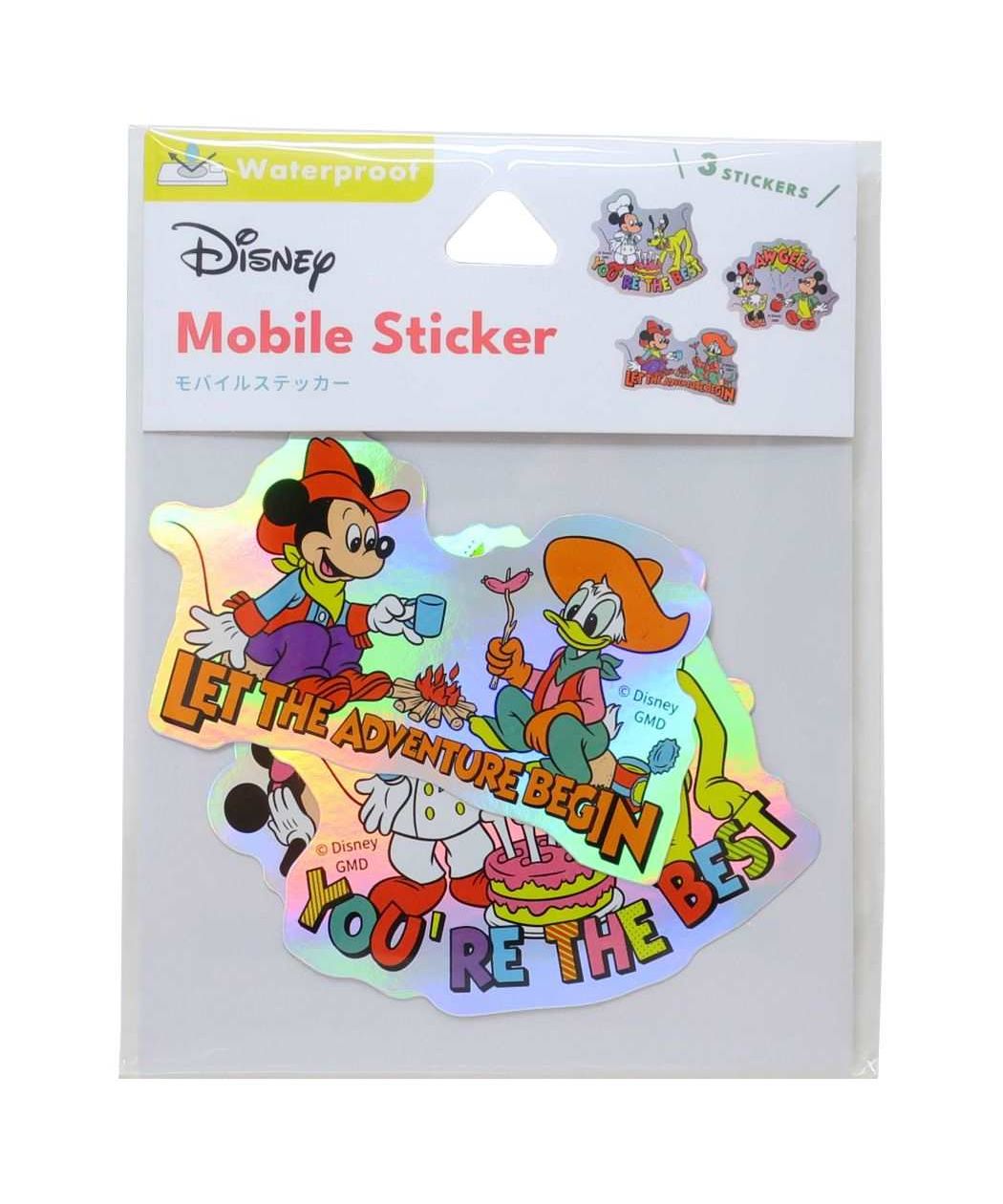 シネマコレクション cinemacollection ミッキー&フレンズ ダイカットシール モバイルステッカー ディズニー グルマンディーズ デコシール キャラクター グッズ (メーカー指定色) メーカー指定色