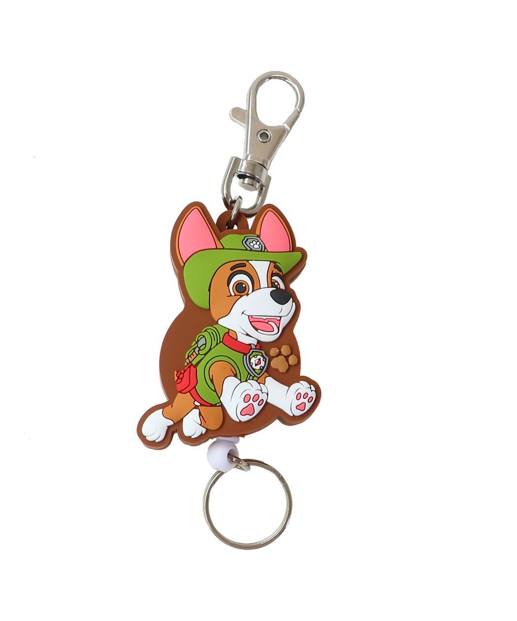 シネマコレクション cinemacollection パウパトロール キーリング ラバーリールキーホルダー トラッカー エスケイジャパン 鍵ホルダー アニメキャラクター グッズ (メーカー指定色) メーカー指定色