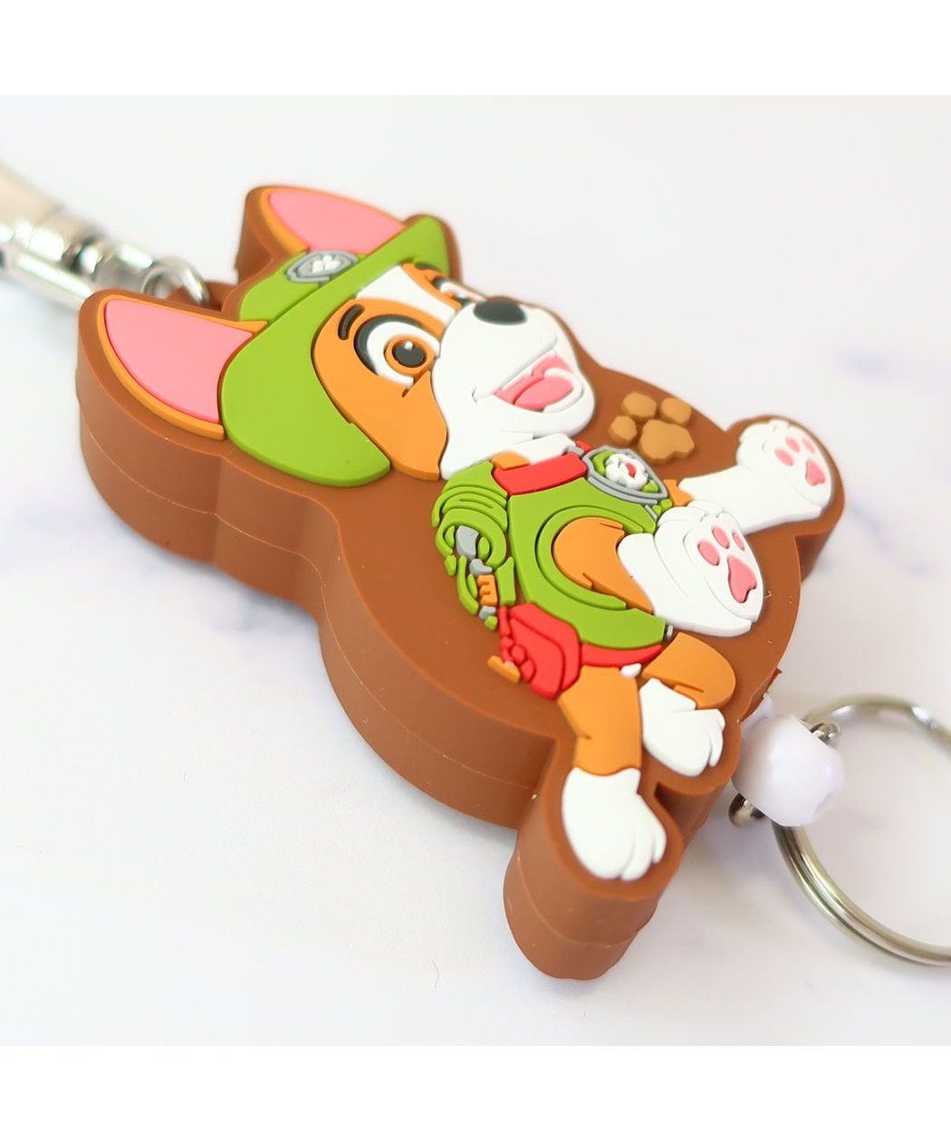 シネマコレクション cinemacollection パウパトロール キーリング ラバーリールキーホルダー トラッカー エスケイジャパン 鍵ホルダー アニメキャラクター グッズ (メーカー指定色) メーカー指定色