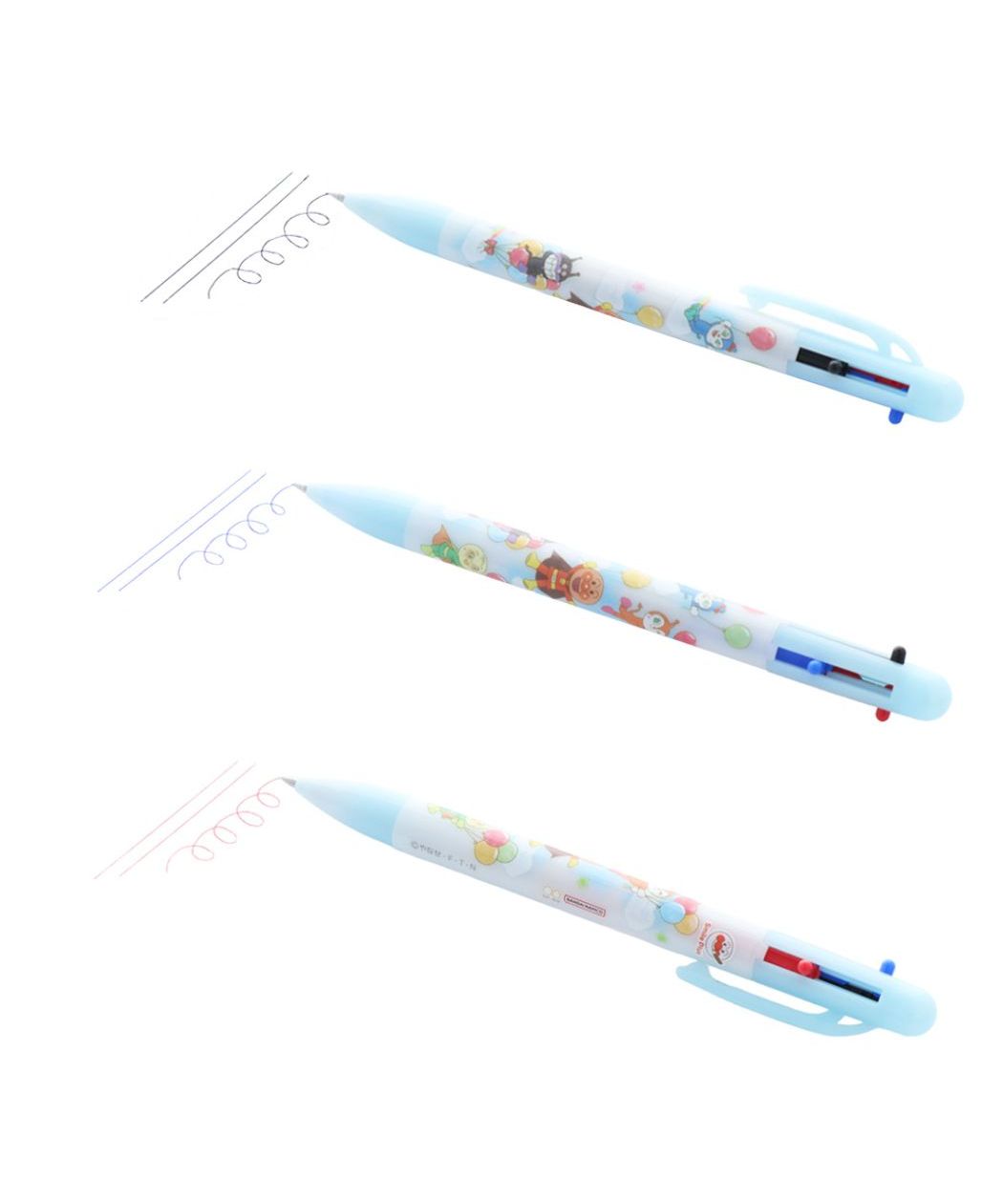 シネマコレクション cinemacollection アンパンマン 油性ボールペン 3色ボールペン おそら Smile Plus サンスター文具 筆記用具 アニメキャラクター グッズ (メーカー指定色) メーカー指定色