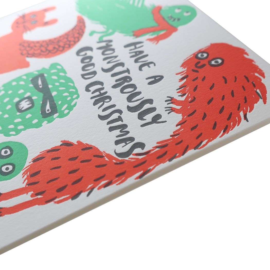 シネマコレクション cinemacollection クリスマスカード 箔押 カード エッグプレス モンスタークリスマス Xmasクリスマス プレゼント 男の子 女の子 ギフト (メーカー指定色) メーカー指定色