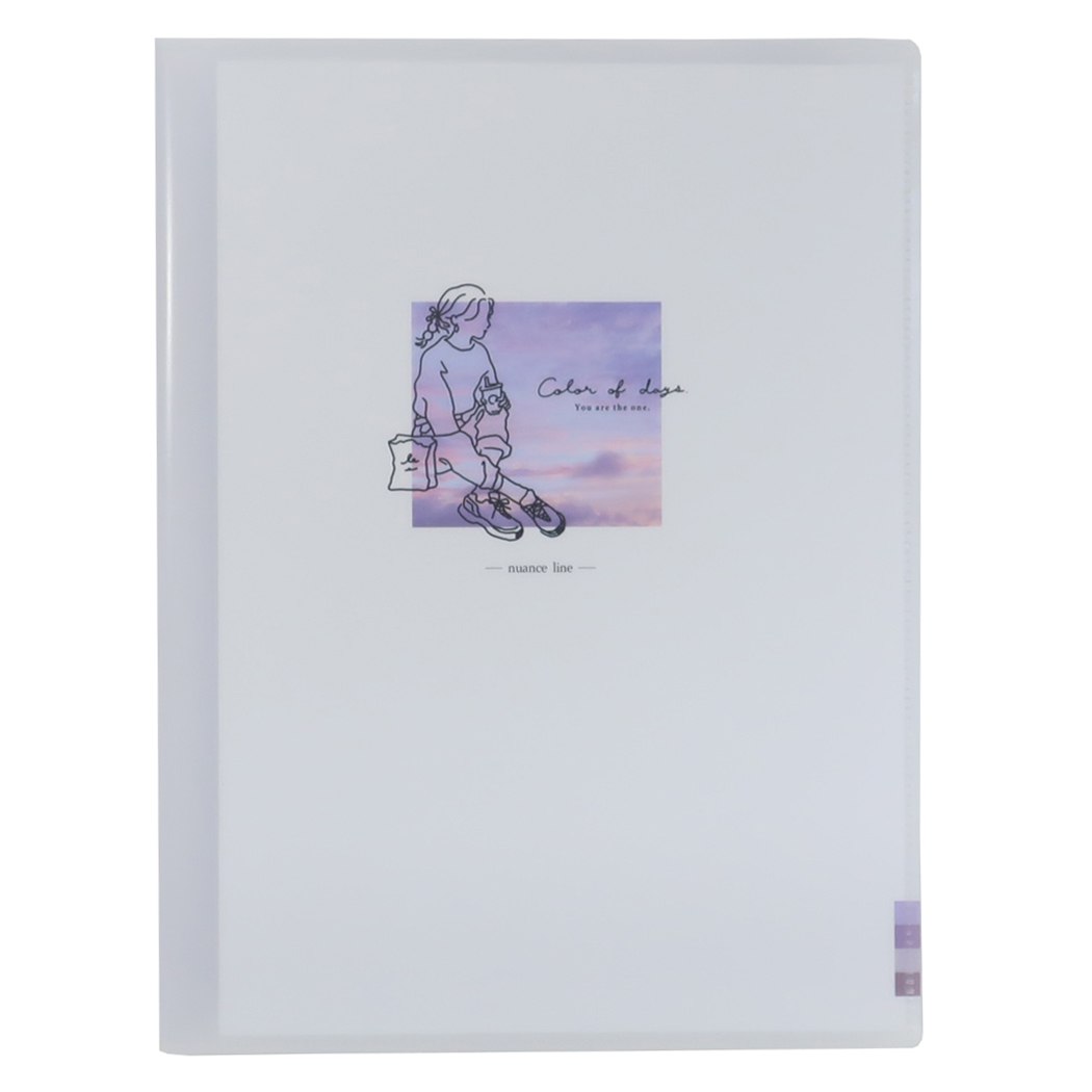 シネマコレクション cinemacollection 10ポケット A4 クリアファイル 小学生 中学生 高校生 女の子 かわいい ファイル ニュアンスライン ブレイクタイム グッズ (メーカー指定色) メーカー指定色