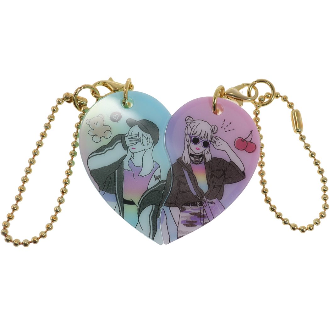 シネマコレクション cinemacollection キーリング ニコイチ キーホルダー STYLE GIRL クラックス プレゼント 男の子 女の子 ギフト (メーカー指定色) メーカー指定色