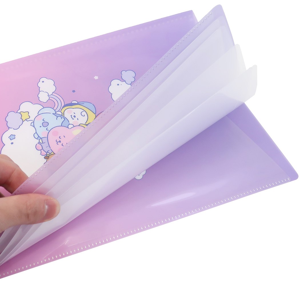 シネマコレクション cinemacollection BT21 商品 ポケットファイル LINE FRIENDS キャラクター 10ポケット クリアファイル プレゼント 男の子 女の子 ギ (メーカー指定色) メーカー指定色