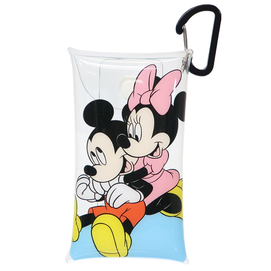 シネマコレクション cinemacollection ミッキー&ミニー カラビナ付きクリアマルチケースS ディズニー ミニポーチ キャラクター ミッキー&ミニー プレゼント 男の子 女の子 (メーカー指定色) メーカー指定色