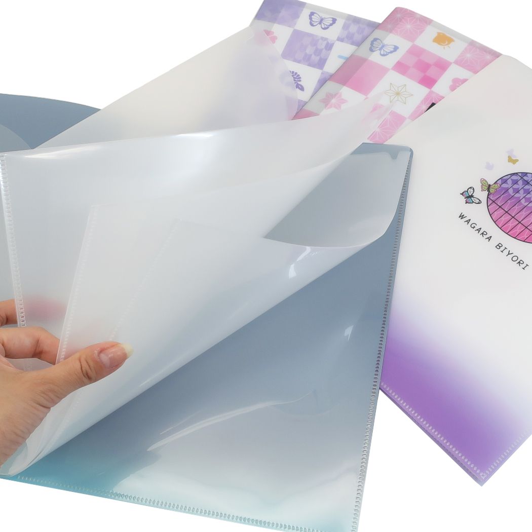 シネマコレクション cinemacollection 和柄びより ファイル 10ポケット A4 クリアファイル 円窓 いちまつ×うろこ 和風雑貨 グッズ プレゼント 男の子 女の (メーカー指定色) メーカー指定色