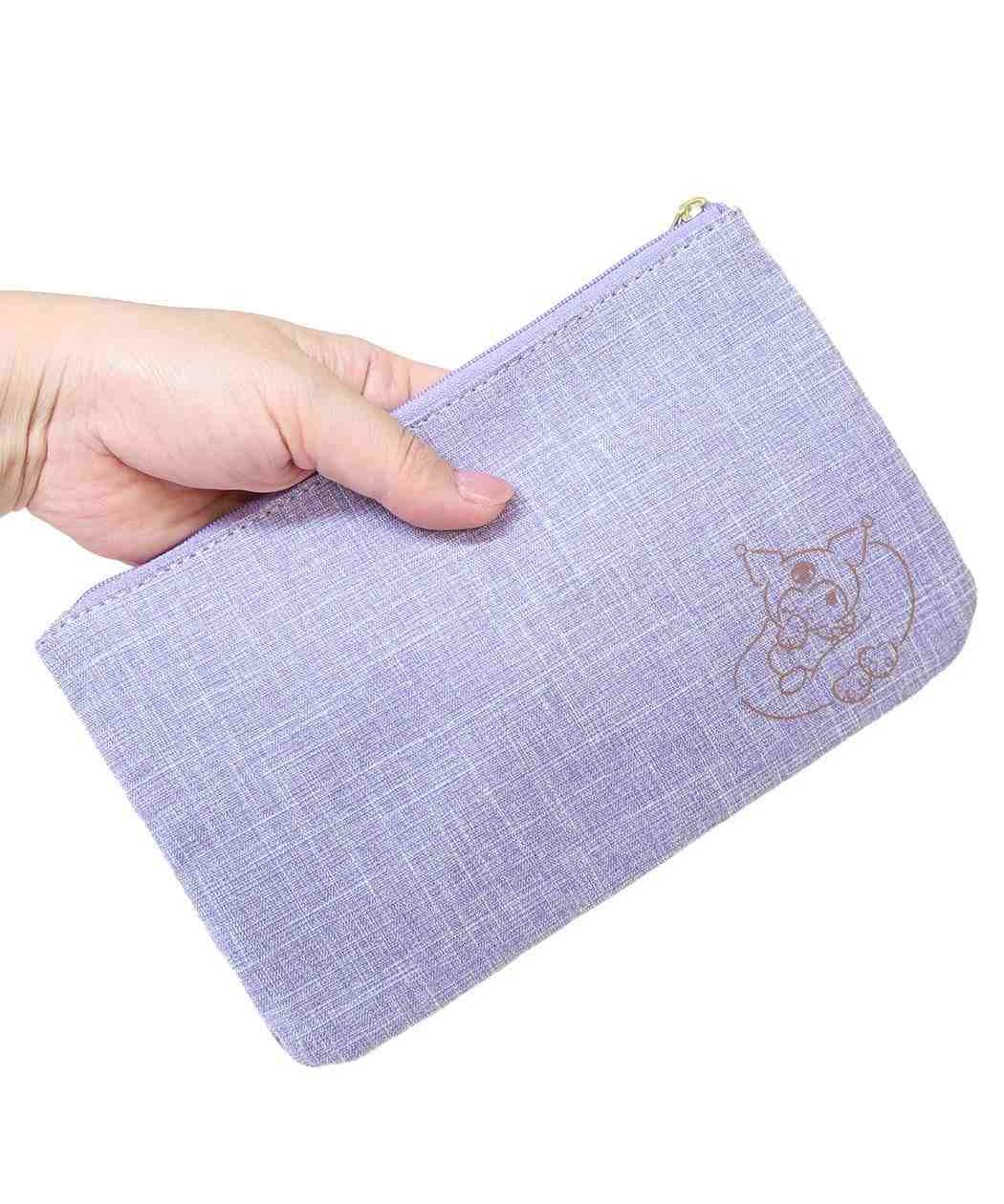 シネマコレクション cinemacollection クロミ コスメポーチ サガラ刺繍フラットポーチ だらりん サンリオ ヤスダ通商 化粧ポーチ 小物入れ キャラクター グッズ (メーカー指定色) メーカー指定色