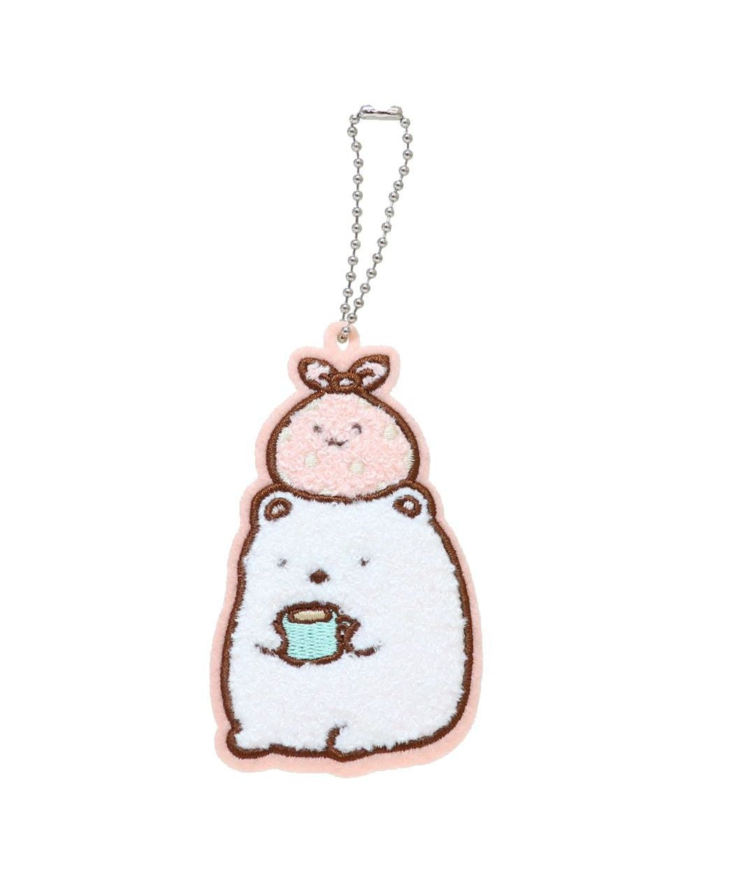 シネマコレクション cinemacollection すみっコぐらし キーチェーン 刺繍ワッペンチャーム しろくま サンエックス ジェイズプランニング かわいい キャラクター グッズ (メーカー指定色) メーカー指定色