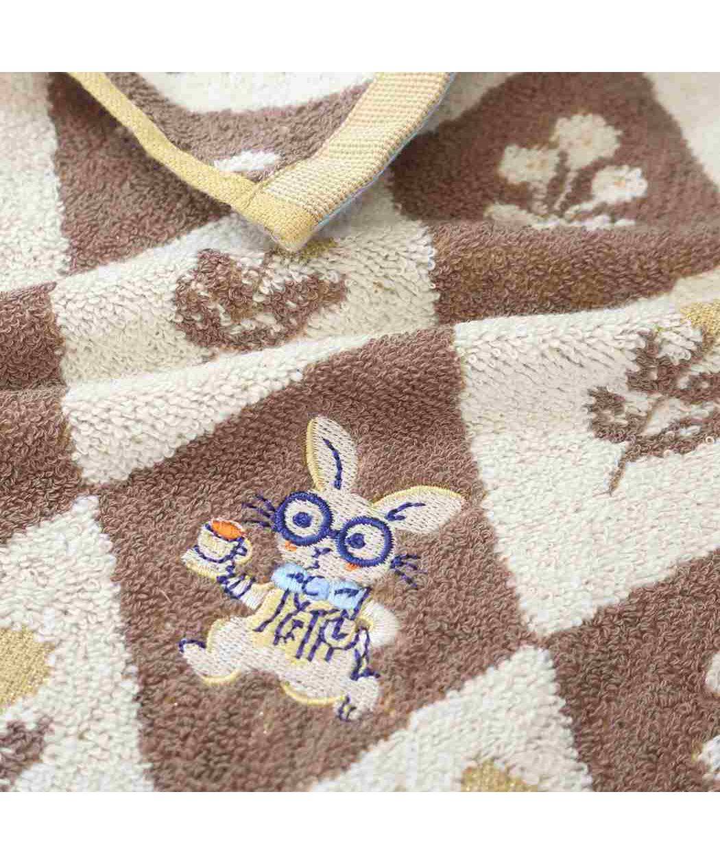 シネマコレクション cinemacollection カレルチャペック ハンドタオル ジャガードタオル ホワイトラビットチェック 紅茶店 丸眞 プレゼント キャラクター グッズ (メーカー指定色) メーカー指定色